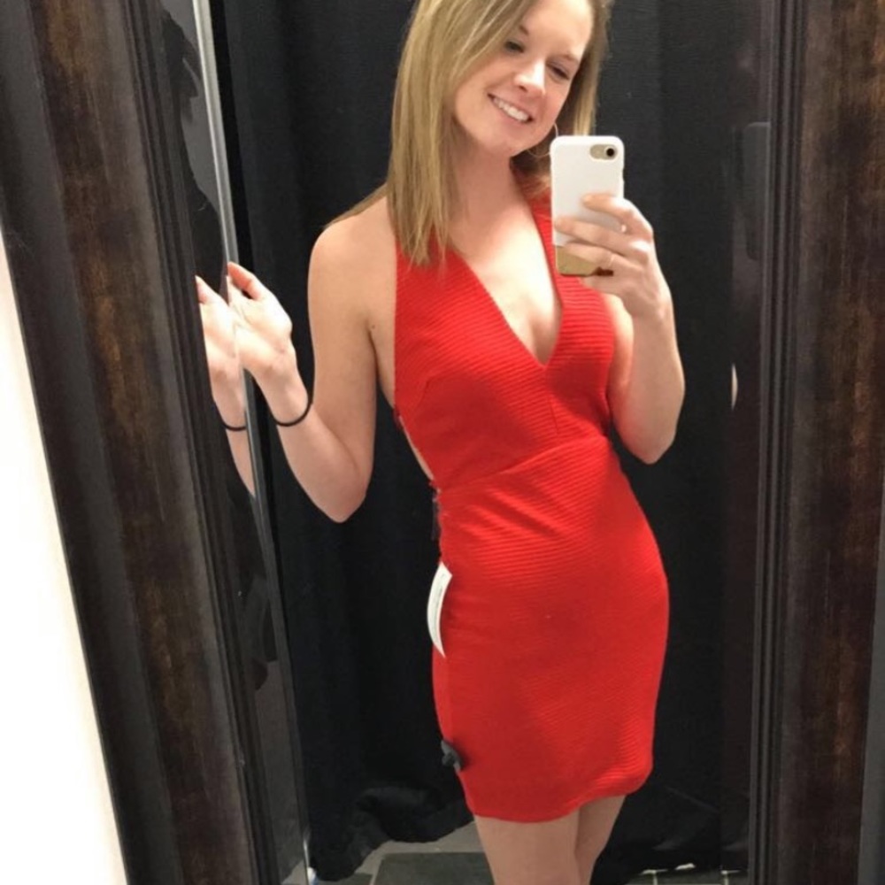 Red dress